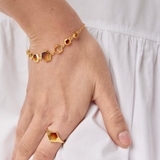 Bransoleta srebrna z bursztynem Miodowa