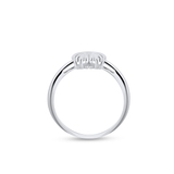 Pierścionek srebrny z motywem śnieżynki