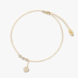 Bransoleta srebrna na nogę