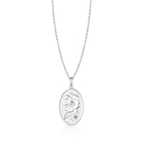 Wisiorek srebrny Medaliony Kwiaty Nocy