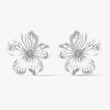 Kolczyki srebrne Kwiaty Nocy Wiśnia