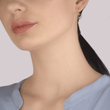 Kolczyki złote serca z cyrkoniami