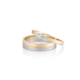 Pierścionek zaręczynowy złoty Wieczny