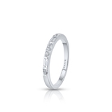 Pierścionek białe złoto z diamentami