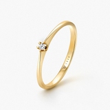 Pierścionek złoty zaręczynowy Jedyny