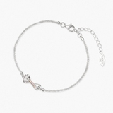 Bransoleta srebrna Balerina