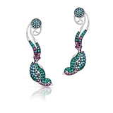 Kolczyki srebrne Preludium Paradise Birds