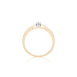 Pierścionek zaręczynowy złoty Romantyczny