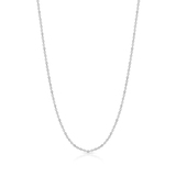 Łańcuszek srebrny ankier