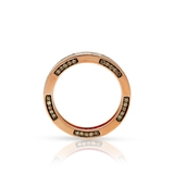 Pierścionek różowe złoto z brylantami