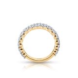 Pierścionek złoty z brylantami