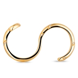 Pierścionek srebrny podwójny