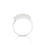 Pierścionek białe złoto z diamentami