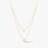 Naszyjnik srebrny pozłacany kaskadowy