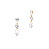 Kolczyki złote z perłą Ceremonials