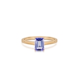 Pierścionek złoty z tanzanitem
