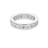 Pierścionek białe złoto z brylantami