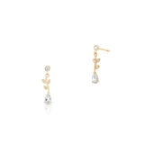 Kolczyki złote z cyrkoniami