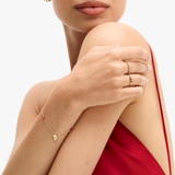 Bransoleta złota z meduzą i koralem Santorini