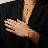 Bransoleta pancerka z z cyrkonią Basics