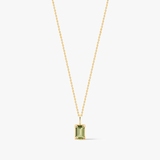 Wisiorek złoty z oliwinem