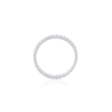 Pierścionek białe złoto z brylantami