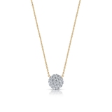 Naszyjnik złoty z brylantami