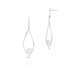 Kolczyki srebrne ażurowe