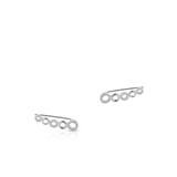 Nausznice srebrne z cyrkoniami