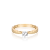 Pierścionek zaręczynowy złoty Romantyczny