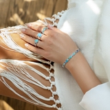 Bransoleta srebrna Laguna