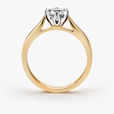 Pierścionek zaręczynowy złoty Romantyczny