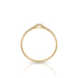 Pierścionek złoty z diamentem W.KRUK