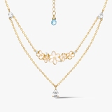 Naszyjnik srebrny Kwiaty Nocy Biały Bez