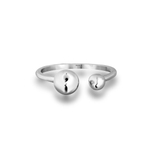 Pierścionek srebrny z kulkami