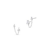 Kolczyki srebrne z cyrkoniami