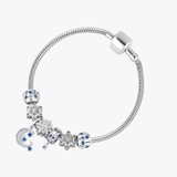 Zawieszka srebrna z cyrkoniami i emalią Lovely Beads