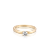 Pierścionek zaręczynowy złoty Szczęśliwy