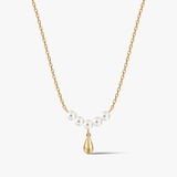 Naszyjnik srebrny z perłami