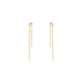 Kolczyki srebrne pozłacane