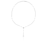 Naszyjnik srebrny z kulkami krzyżyk