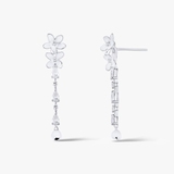 Kolczyki srebrne Kwiaty Nocy Biały Bez