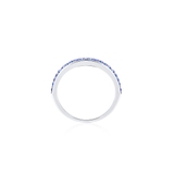 Pierścionek srebrny z Kryształami Swarovskiego