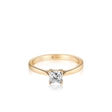 Pierścionek zaręczynowy złoty Niezwykły