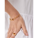 Bransoleta srebrna z bursztynem Miodowa