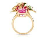 Pierścionek srebrny Kwiaty Nocy Cytrusy