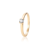 Pierścionek zaręczynowy złoty Szczęśliwy