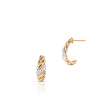 Kolczyki złote z diamentami