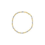 Bransoleta złota bicolor