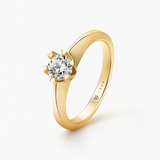 Pierścionek złoty zaręczynowy Jedyny
